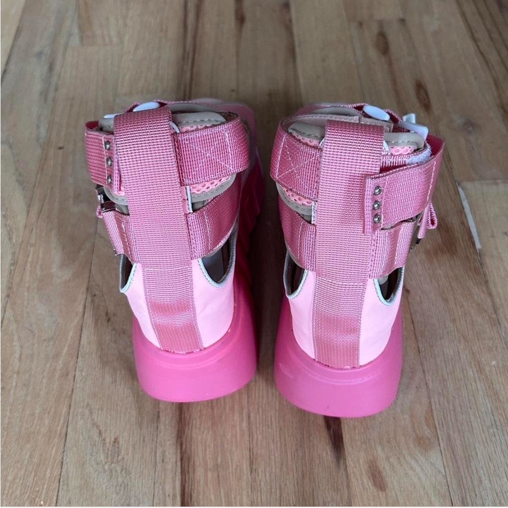 Anthony Wang pink chunky platform sandals size 37 - Picture 2 of 5